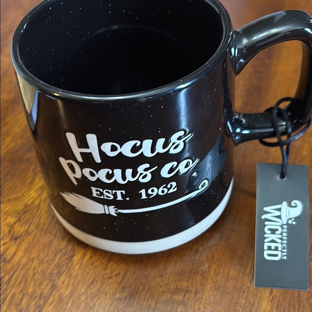 Hocus Pocus Co. Black Ceramic Mug for Dining